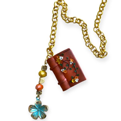 Σελιδείκτης fimo book «flowers»