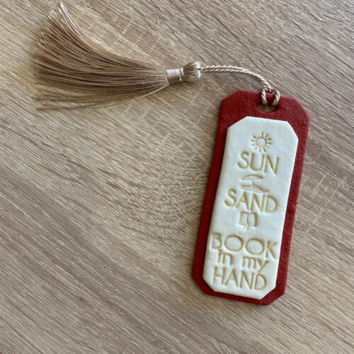 Σελιδοδείκτης fimo leather "summer"
