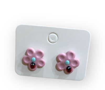 Σκουλαρίκια fimo "flower"