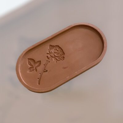 Δισκάκι πορσελάνης οβαλ "rose"