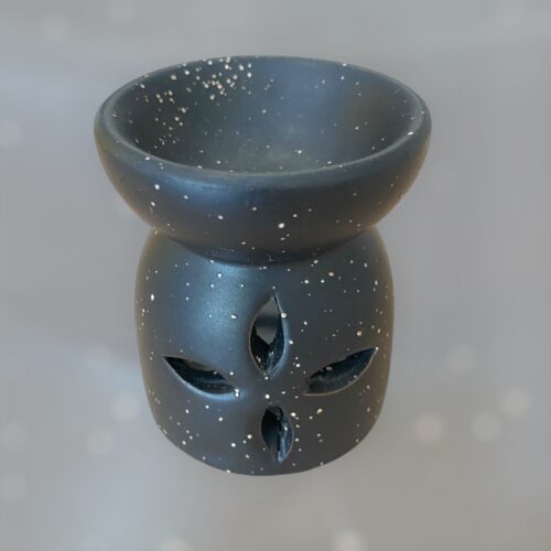 Αρωματιστής/καυστήρας wax melts μαύρος (μικρός)