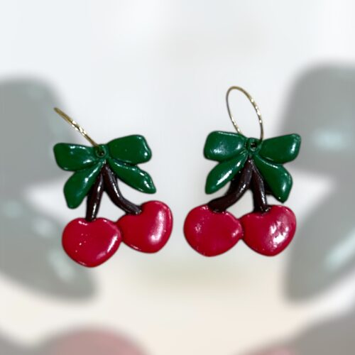 Σκουλαρίκια fimo «Cherry»