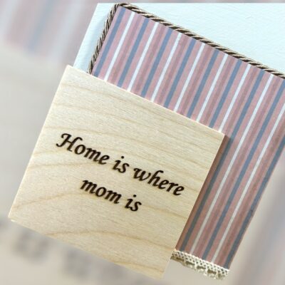 Home decor Σπίτι είναι...η Μαμά ''cream''