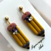 Σκουλαρίκια fimo''Big pencils''