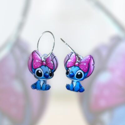 Plexiglass σκουλαρίκια 'little stitch'