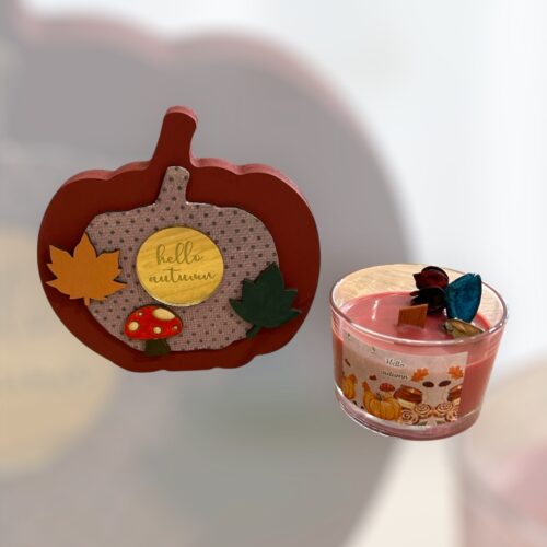 Δωροκουτάκι 'Autumn decoration' Red brown